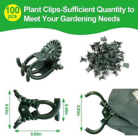 YFANITI bougainvillea clips support flowering climbers, reducing bending in windy weather.