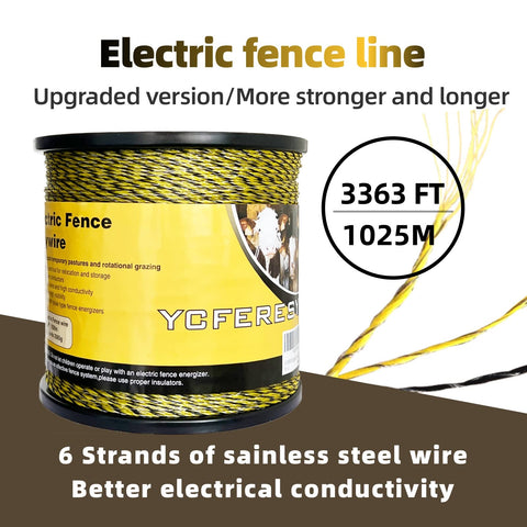 YCFERESY six-strand stainless steel polywire maintains conductivity