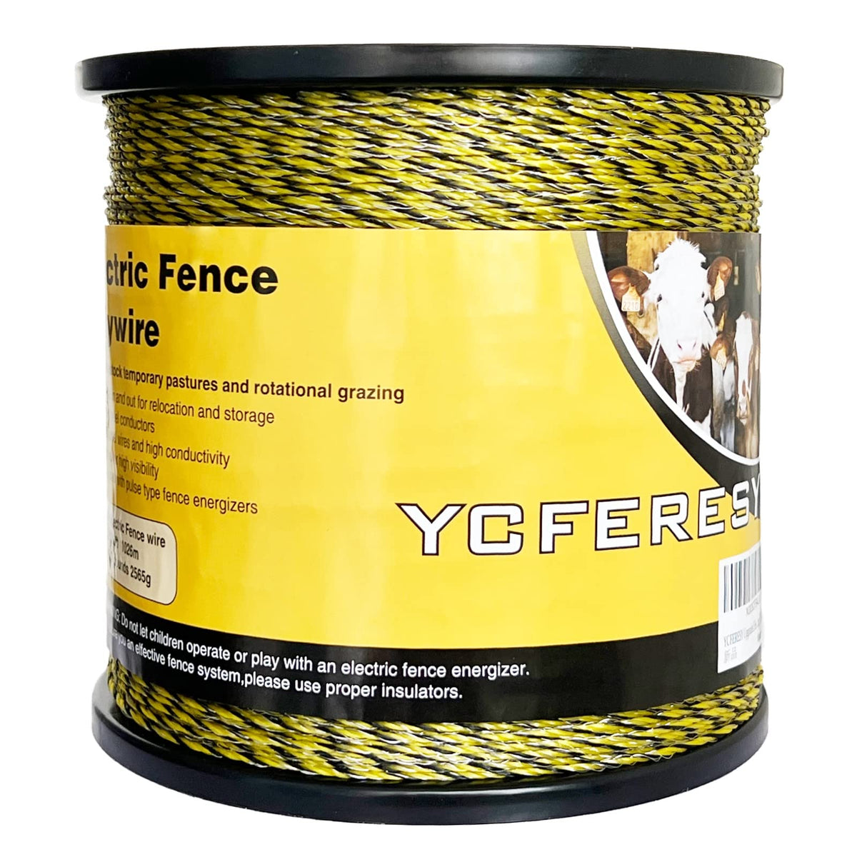 YCFERESY polywire 3366ft spool for visible, reliable fencing