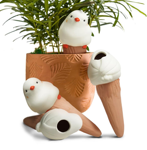 yfdb bird-shaped watering globes assembly hydrate indoor plants automatically