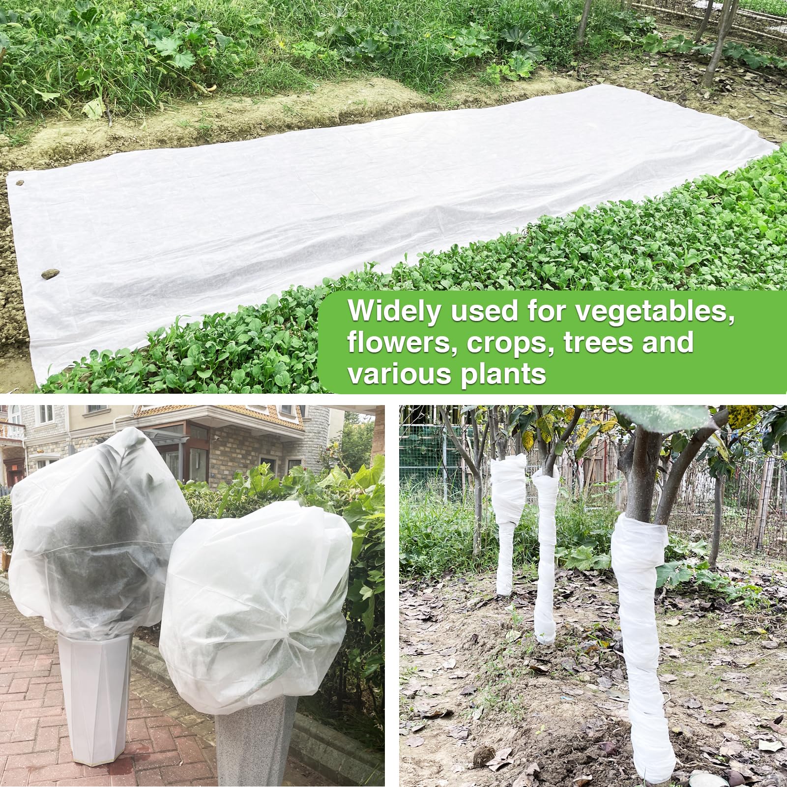 YFFSIDMY durable polypropylene frost cloth allows light and air through