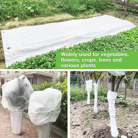YFFSIDMY large floating row cover folds for simple seasonal storage.