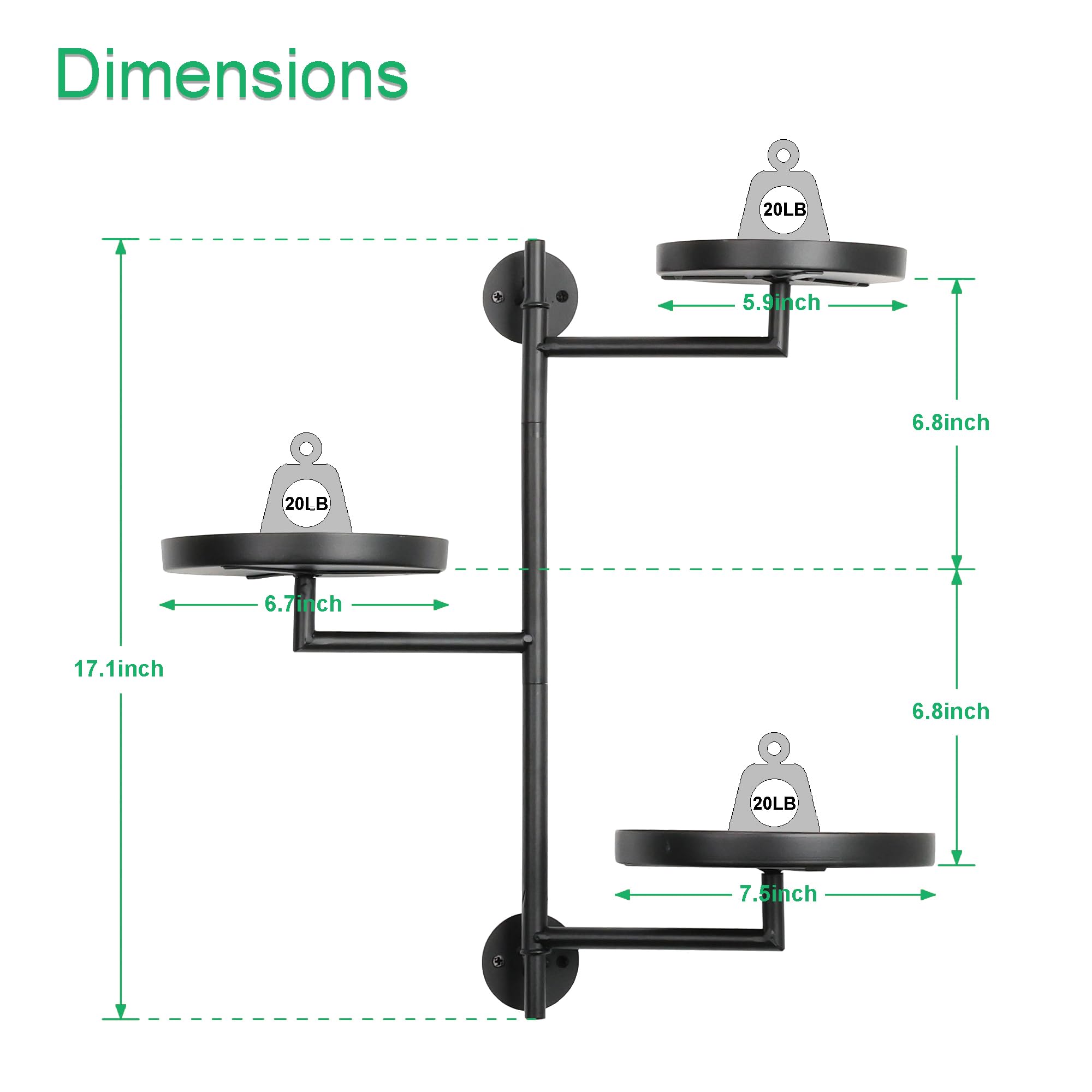 YFFSRJDJ black powder-coated plant stand blends with modern home decor.
