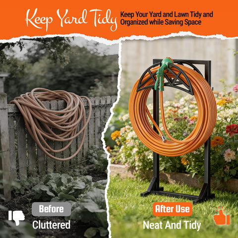 YFFSRJDJ garden hose holder ideal for patios, lawns, and gardens