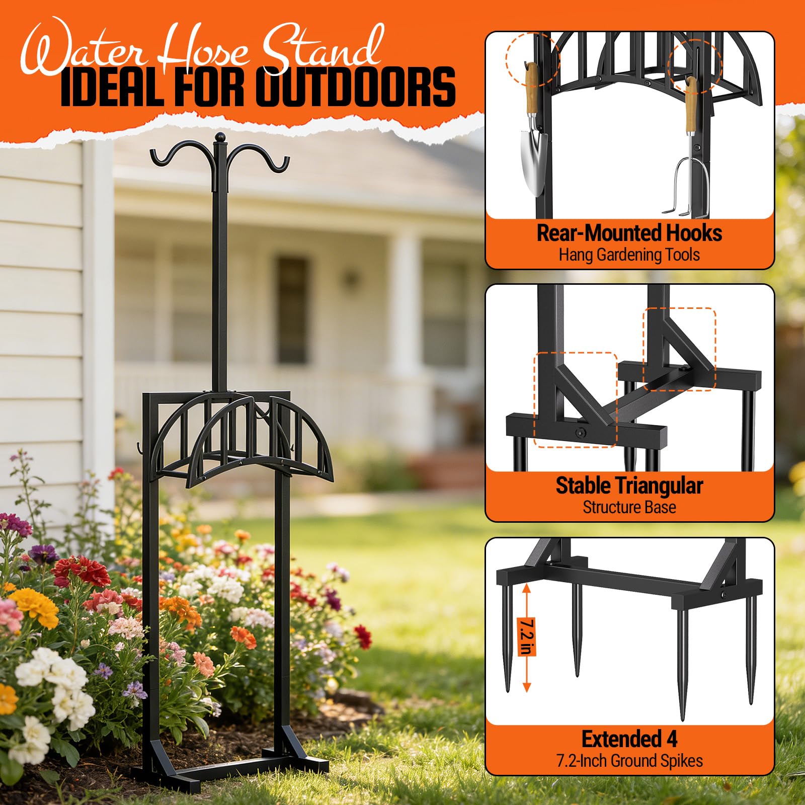 YFFSRJDJ heavy-duty metal build stands up to sun, rain, and daily use.