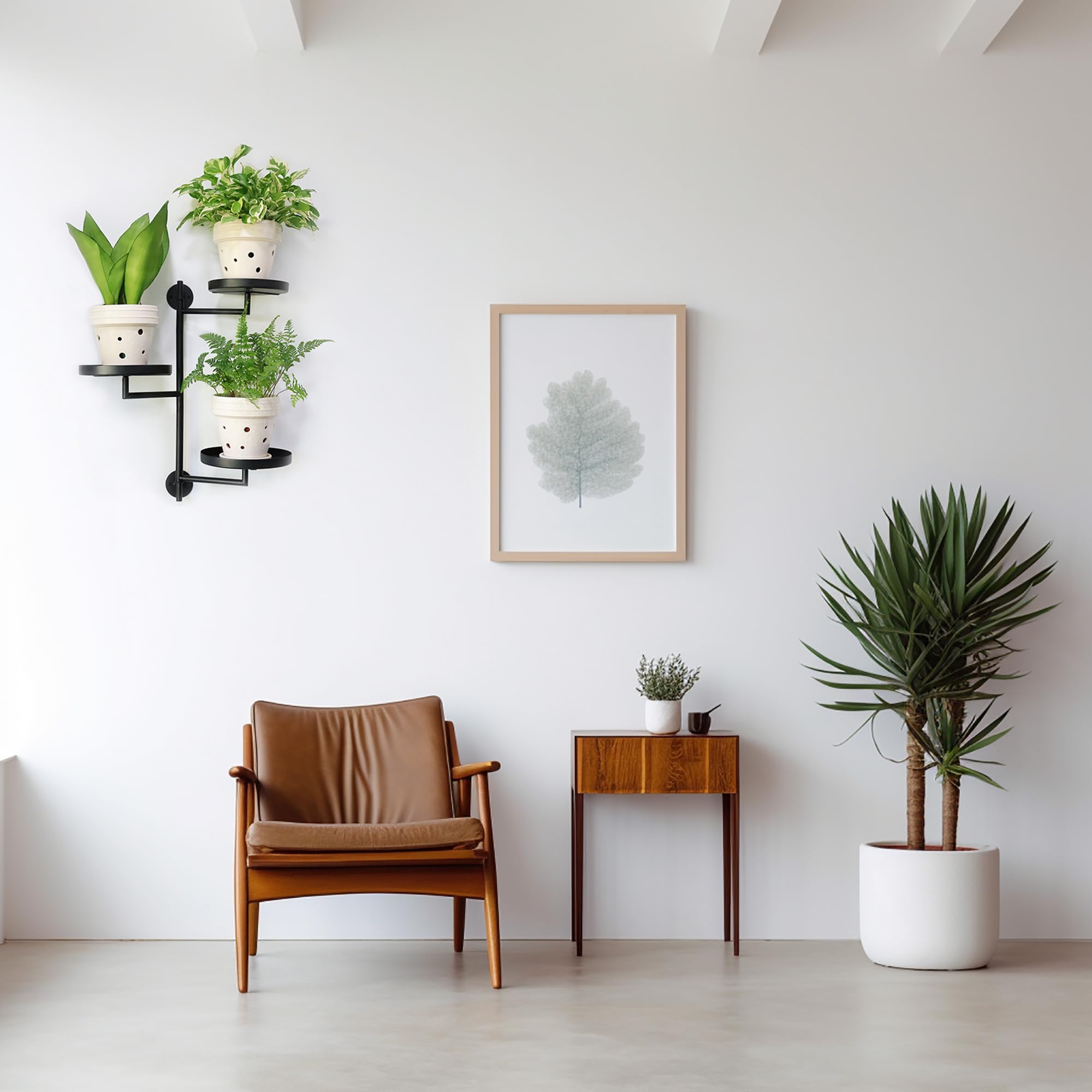 YFFSRJDJ modern indoor plant display perfect for herbs and succulents near sunlight.