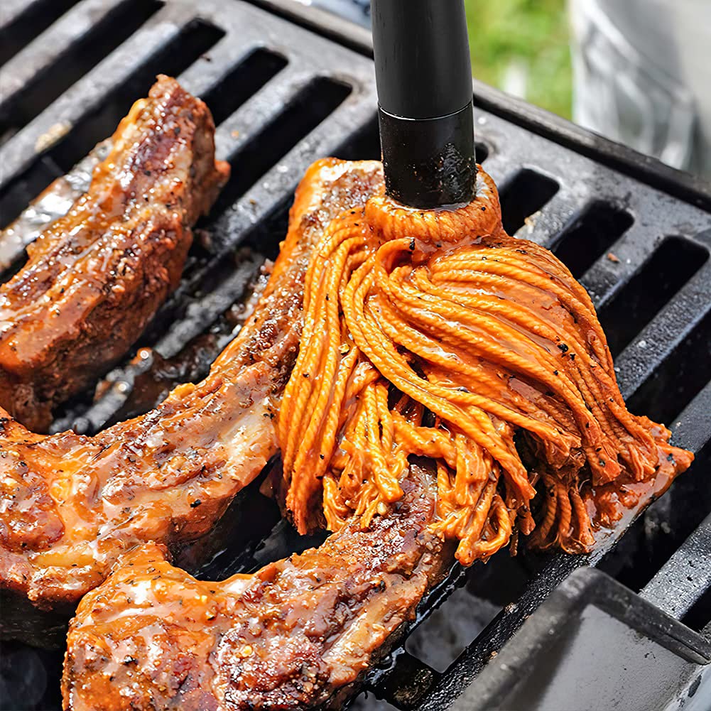 YFWOOD Mop's cotton fibers deliver smooth, thorough sauce coverage across meats.