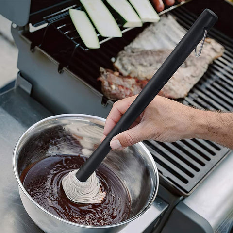 YFWOOD Basting Mop set includes four extra heads for versatile seasoning tasks.