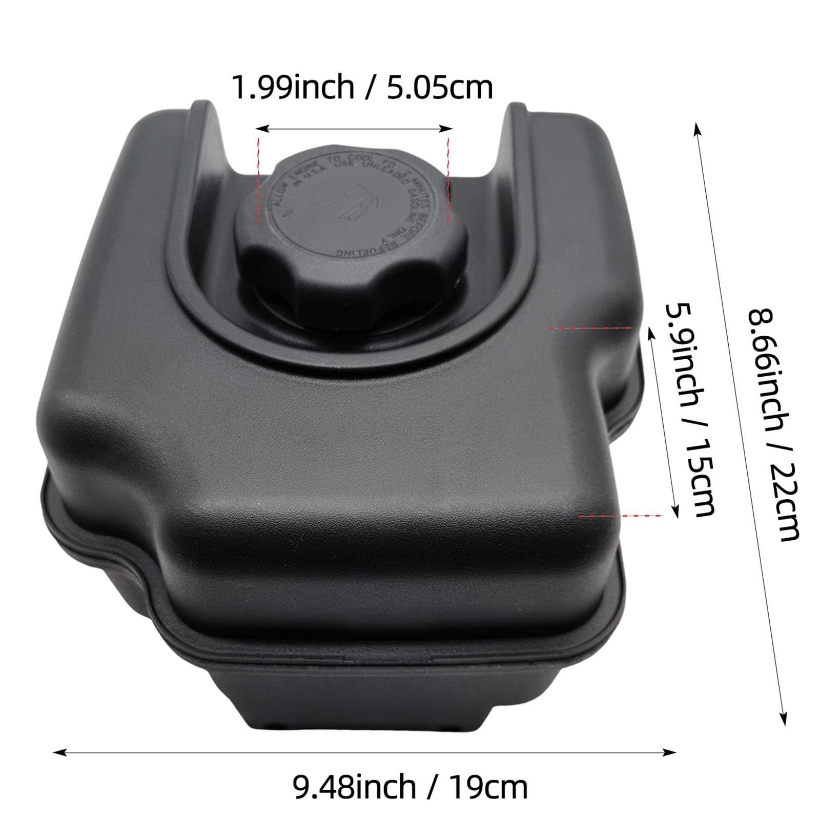YFZS fuel tank supports Briggs Stratton 121000/122000 engines for broad compatibility.