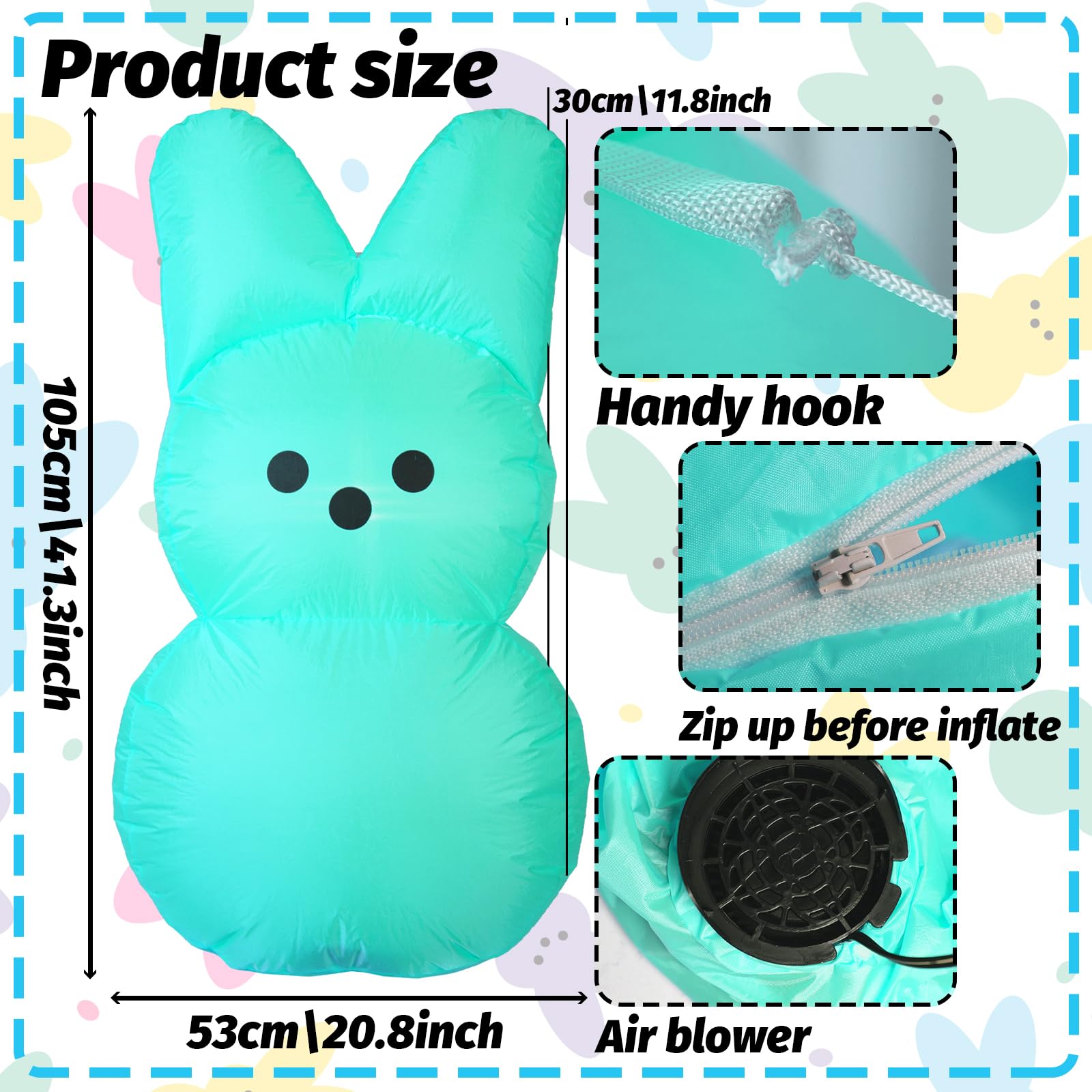 YGCTBVY Bright garden decoration for indoor or outdoor Easter fun.