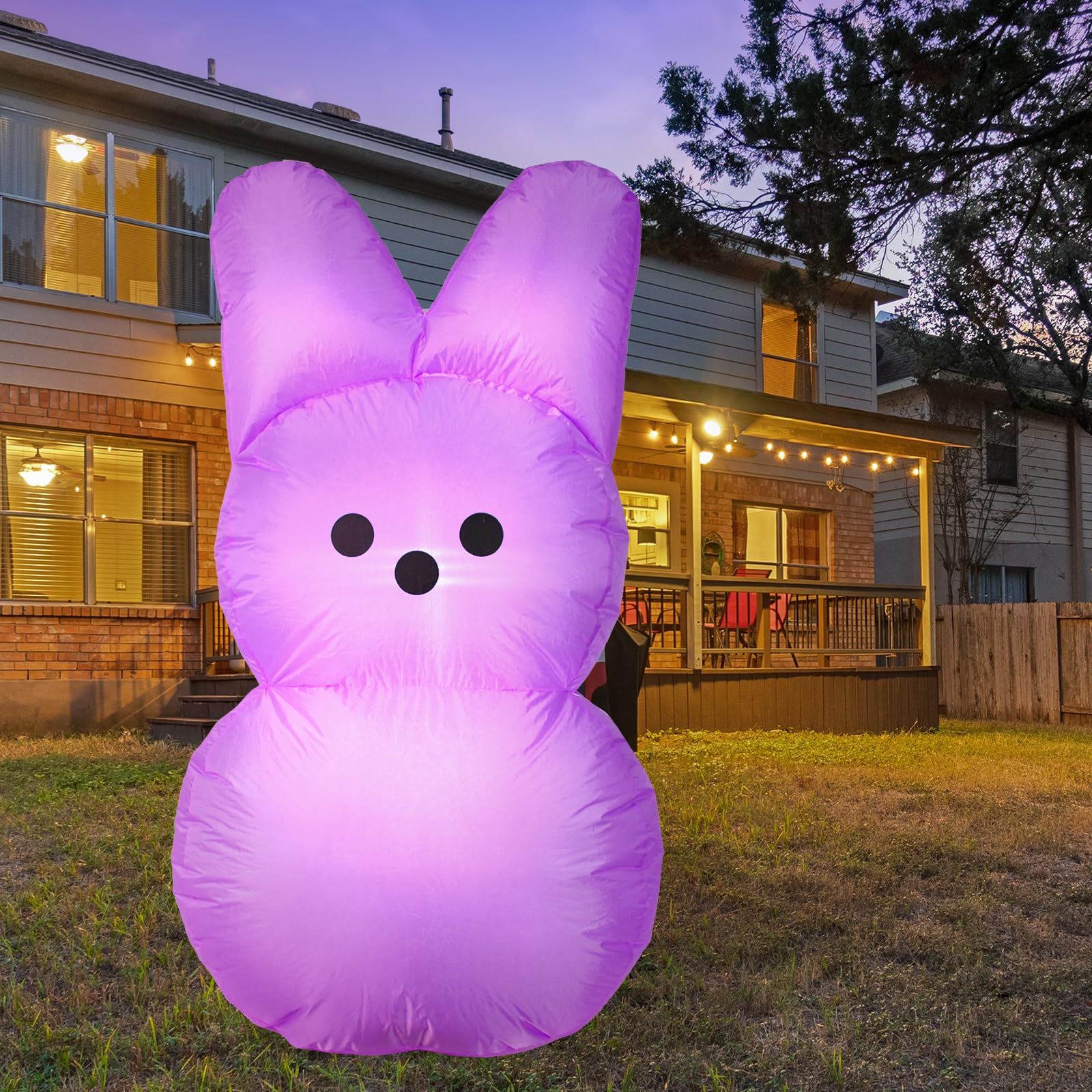 YGCTBVY Easter bunny yard decor includes stakes and ropes for stability