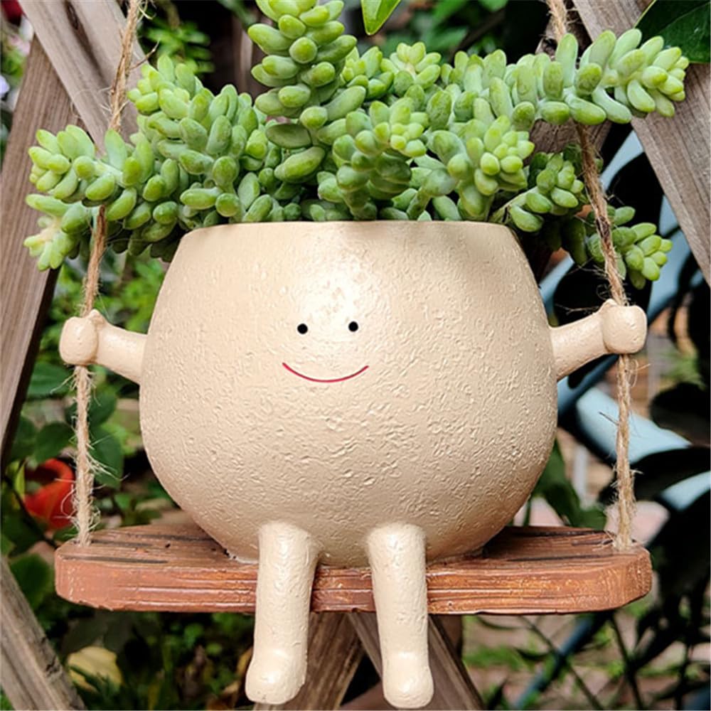 YGGlDUOl Indoor Outdoor Planter adds playful touch to patios and living rooms