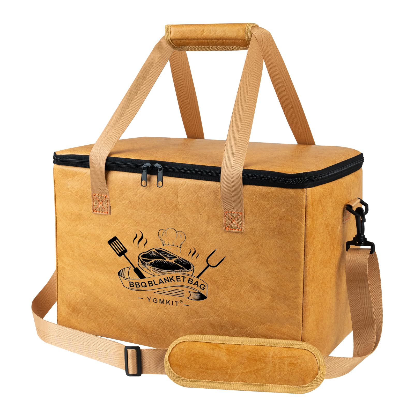 YGMkit BBQ blanket resting meat bag with easy loading and 180-degree access.