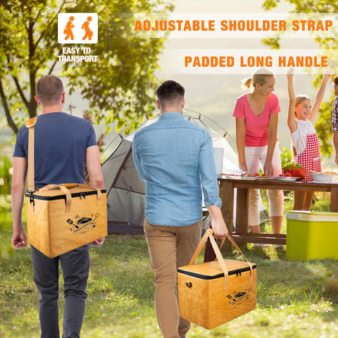 YGMkit leak-proof lining for simple cleanup after outdoor grilling.