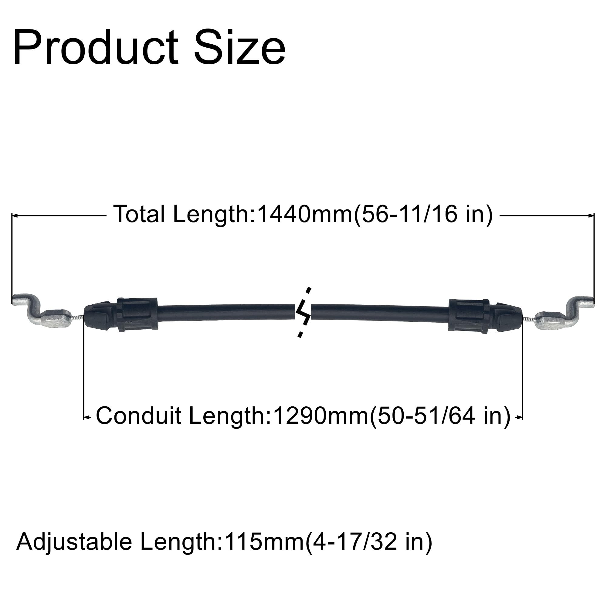 YGQ 946-05107B control cable fits TB360, ensuring reliable engagement.