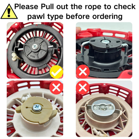 YGQ compatibility check diagram helps verify pulley and pawl match.