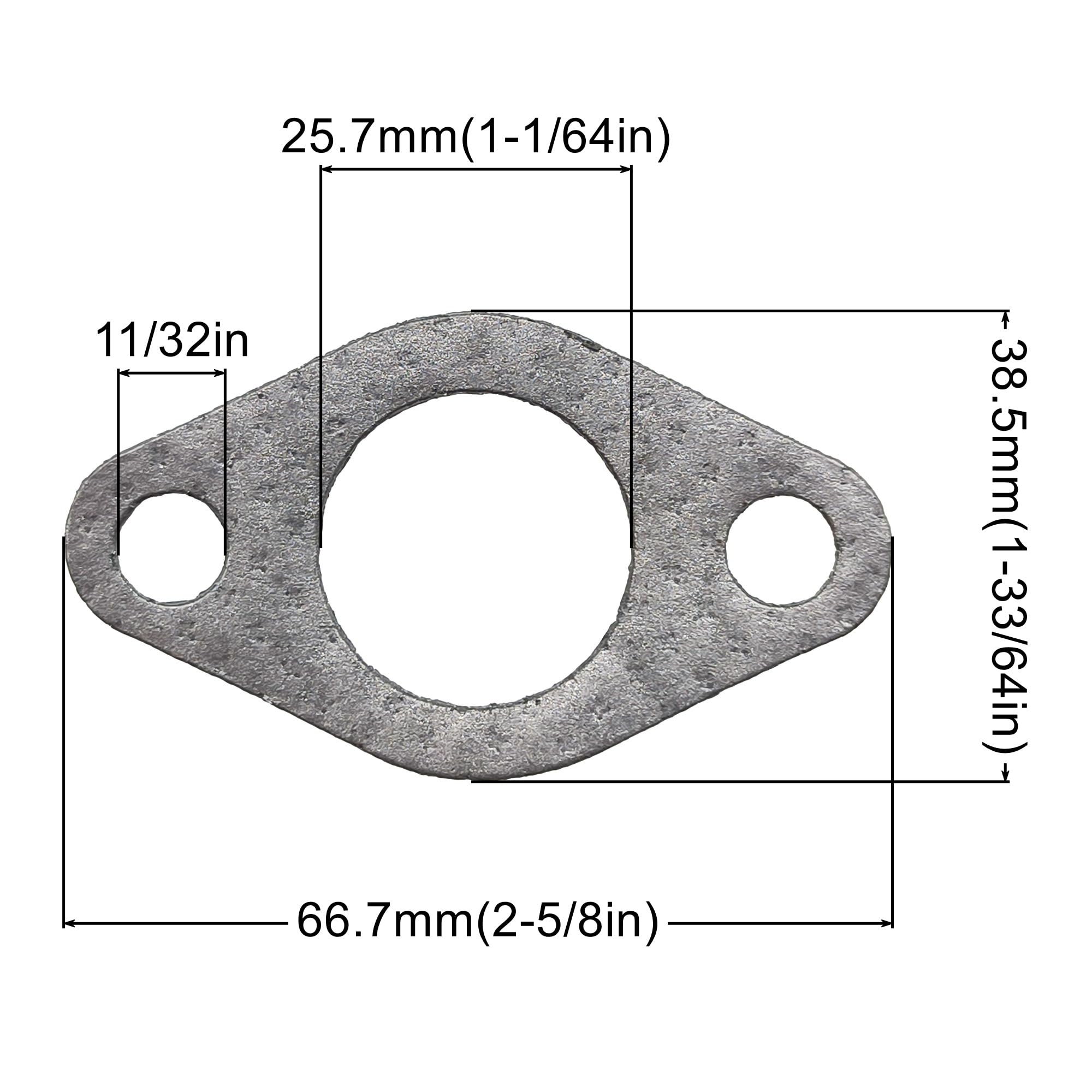 YGQ exhaust gasket 401577 compatibility maintains proper fit and reduces leaks.