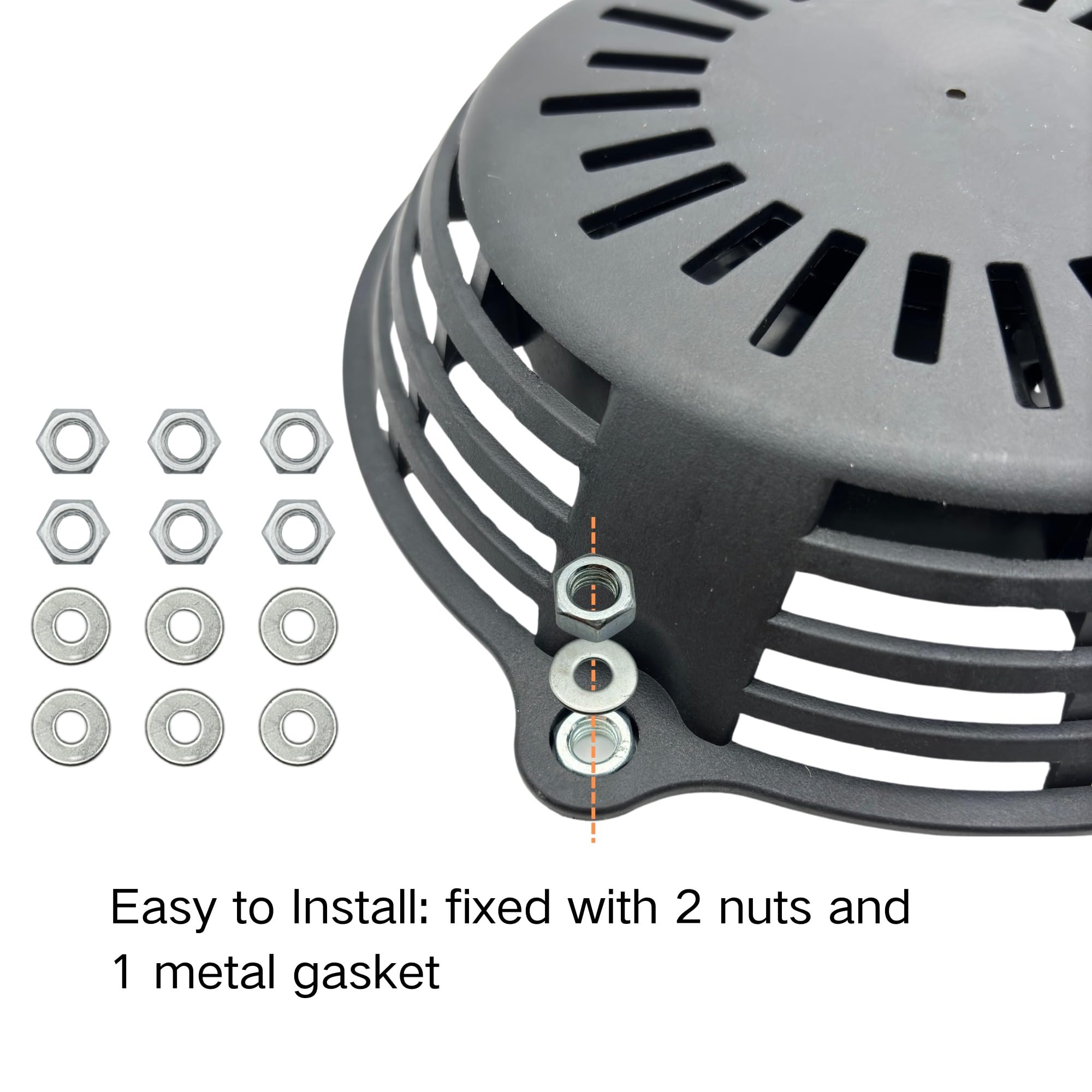 YGQ GCV160 screw-gasket set ensures secure recoil mounting on various engines.