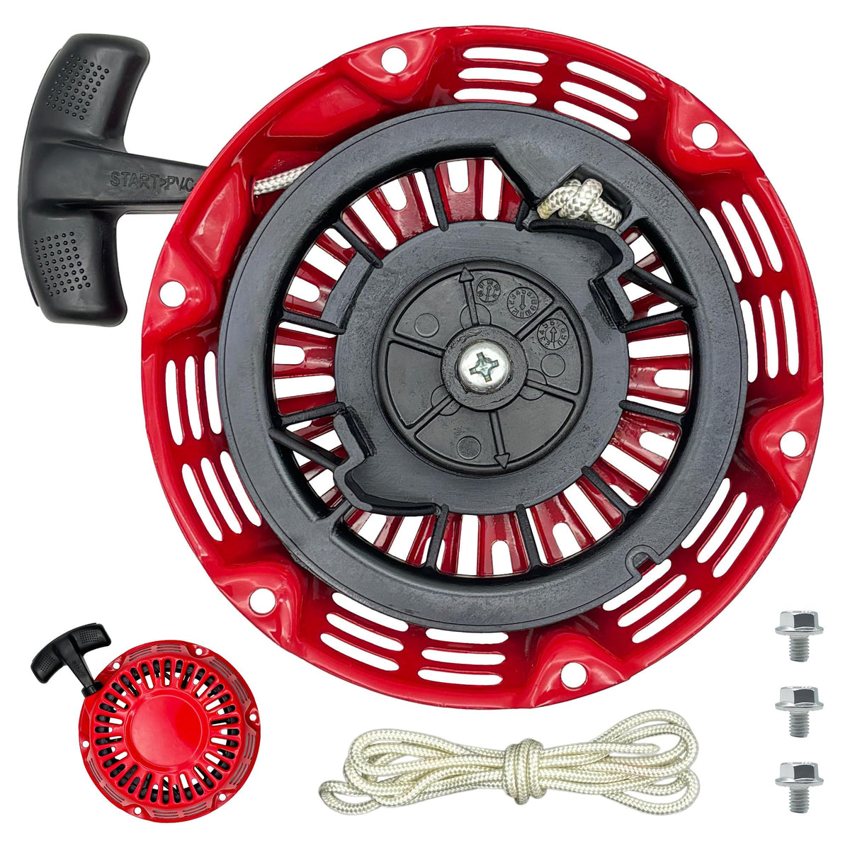YGQ GX160 pull-start assembly demonstrates rugged construction for dependable starts.