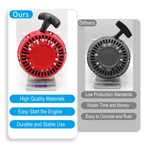 YGQ pawl mechanism close-up in red rod highlights reliable engagement for quick starts.