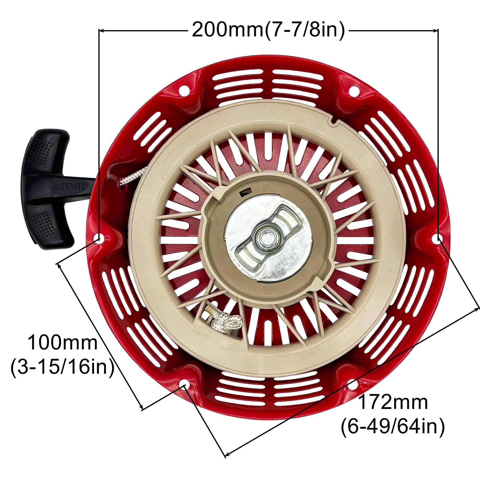 YGQ pull cord nylon66 rope for reliable starts in GX340 and clones