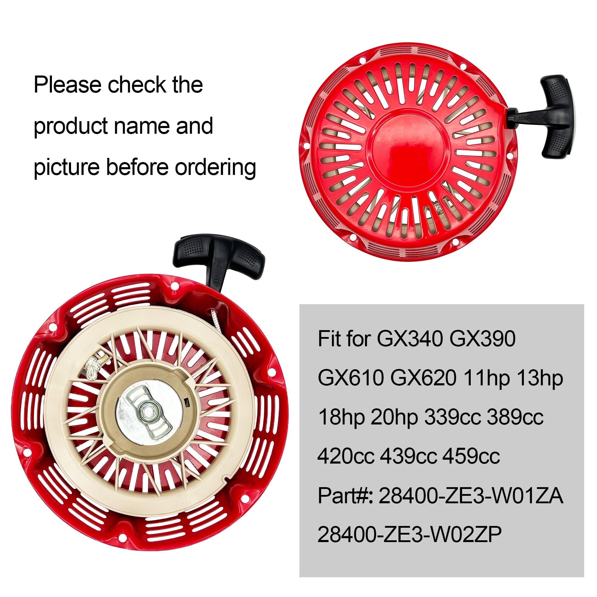 YGQ red pawl plate highlights key engagement in Honda-compatible starters