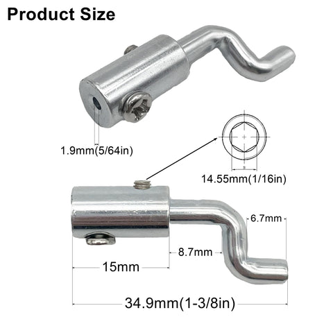 YGQ Z Bend throttle cable end for mini bike, durable steel performance