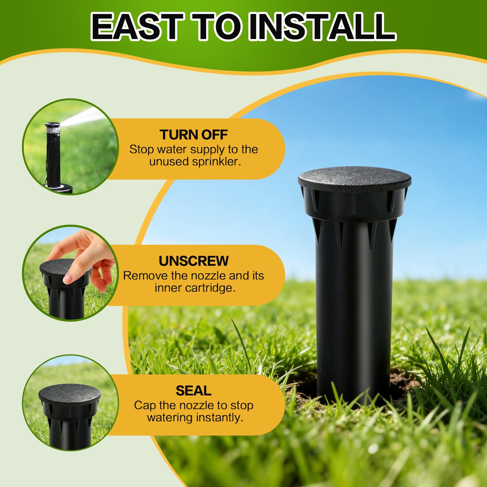 YGUAYINGC included waterproof tape aids extra leak prevention during maintenance