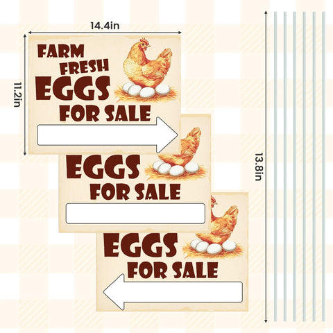 ygzQibhg eggs for sale sign outdoor waterproof design keeps messages legible in rain and sun