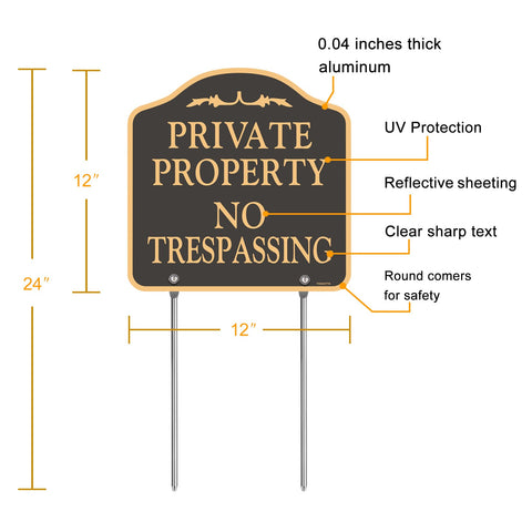 YHAIATTA sign with 12 inch stake for quick outdoor installation