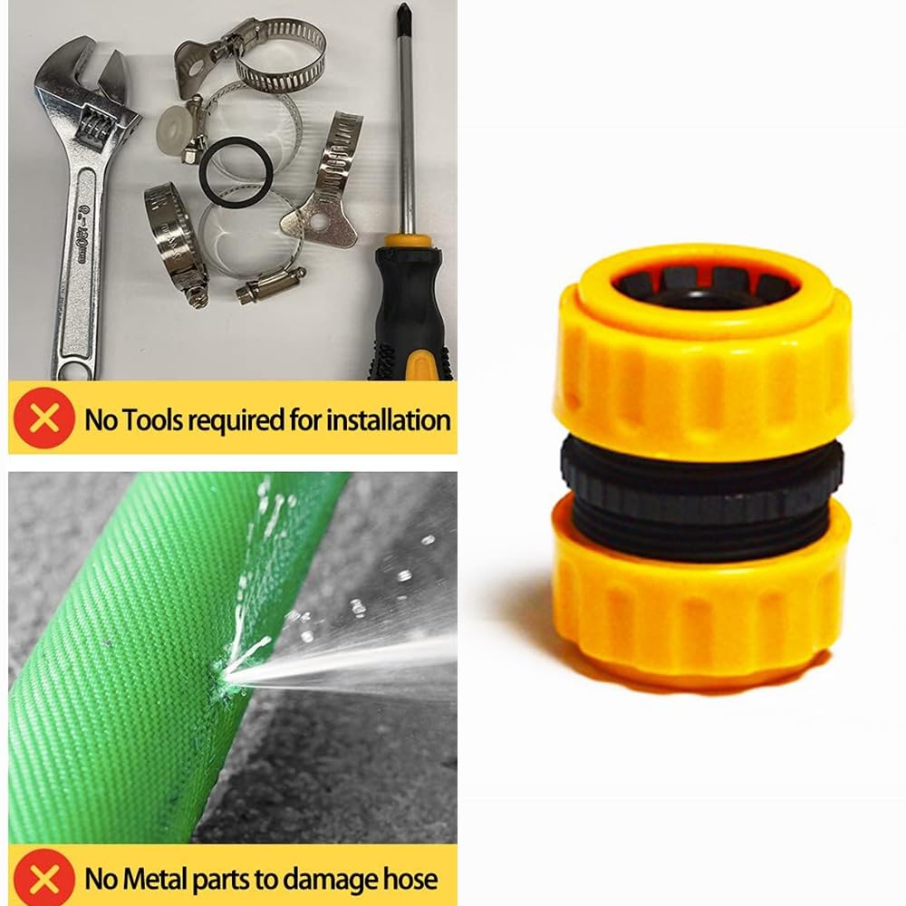 YHIBNE garden hose repair in action supports extended irrigation tasks.