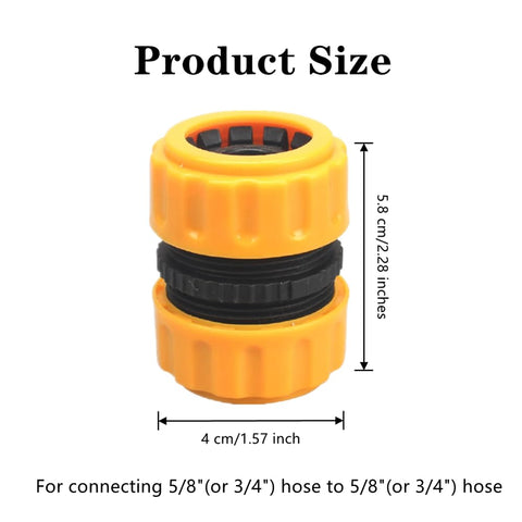 YHIBNE connector close-up shows tool-free installation and a tight seal.