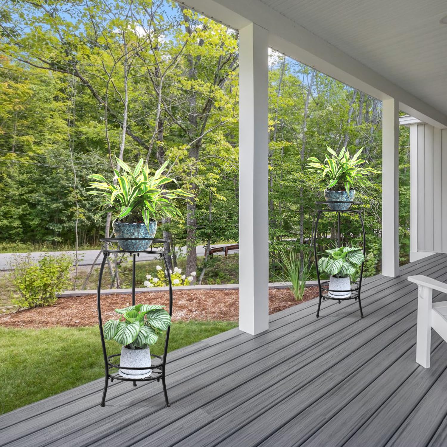 YHIJURS versatile indoor-outdoor stand for plants, towels, or sundries