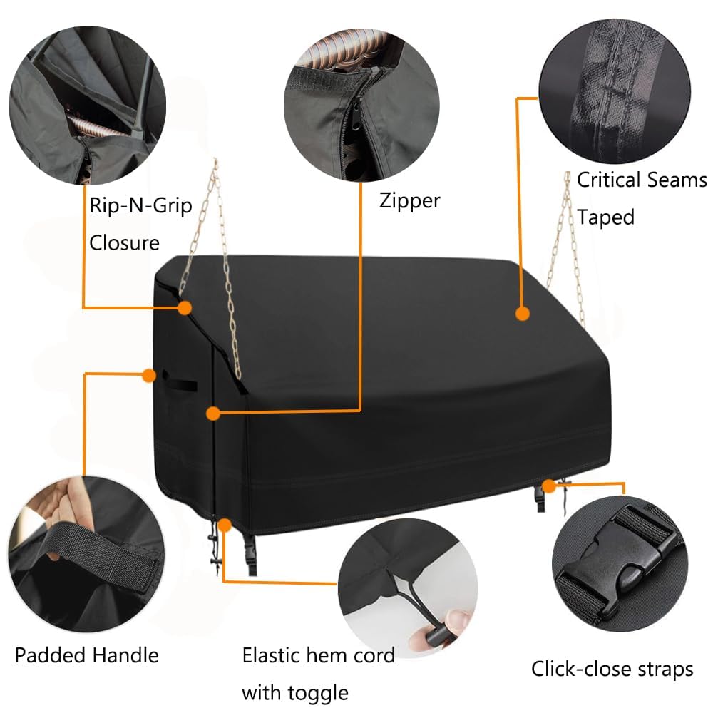 YHINGG 600D Oxford fabric texture demonstrates durable waterproof protection