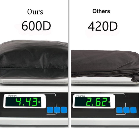 YHINGG all-weather cover withstands rain, snow, and sun