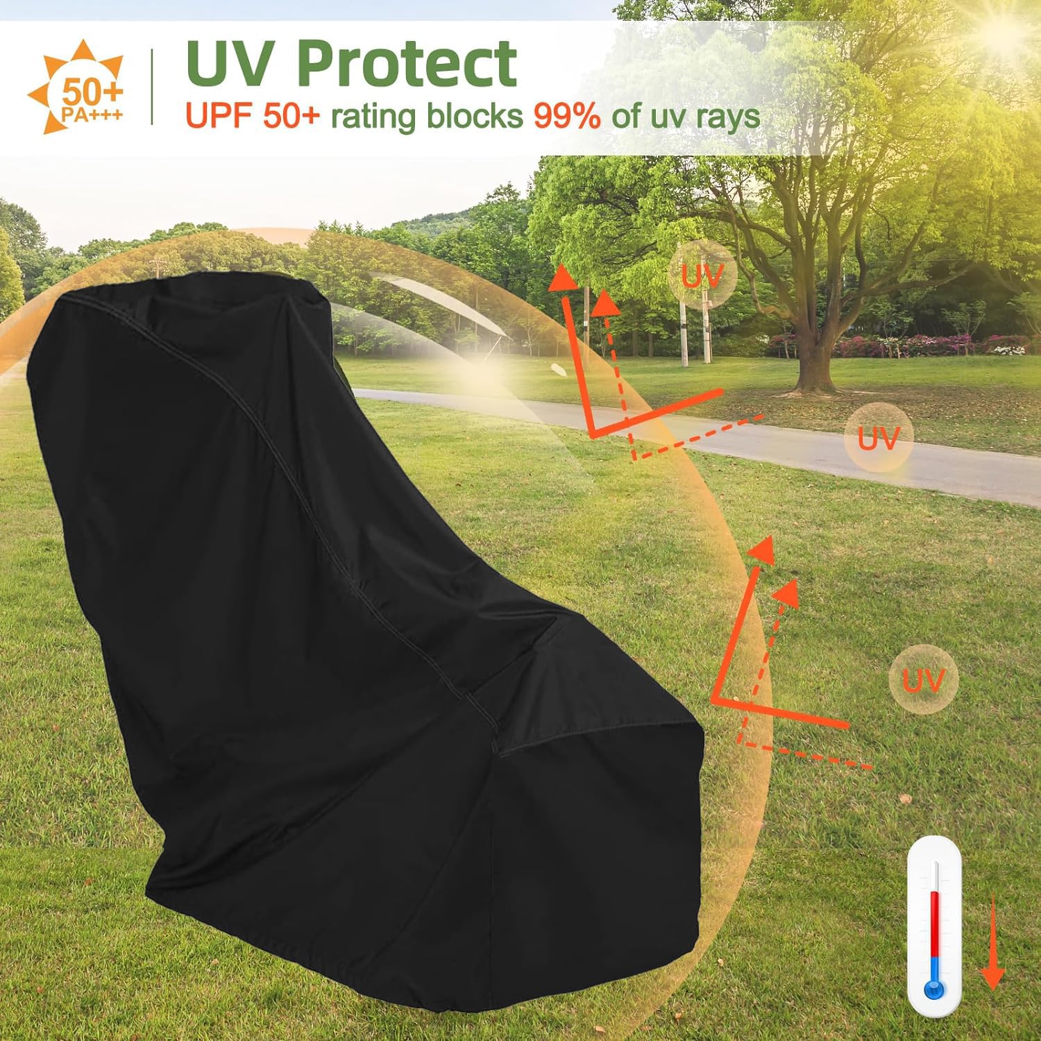 YHINGG easy-clean foldable tiller cover for simple maintenance