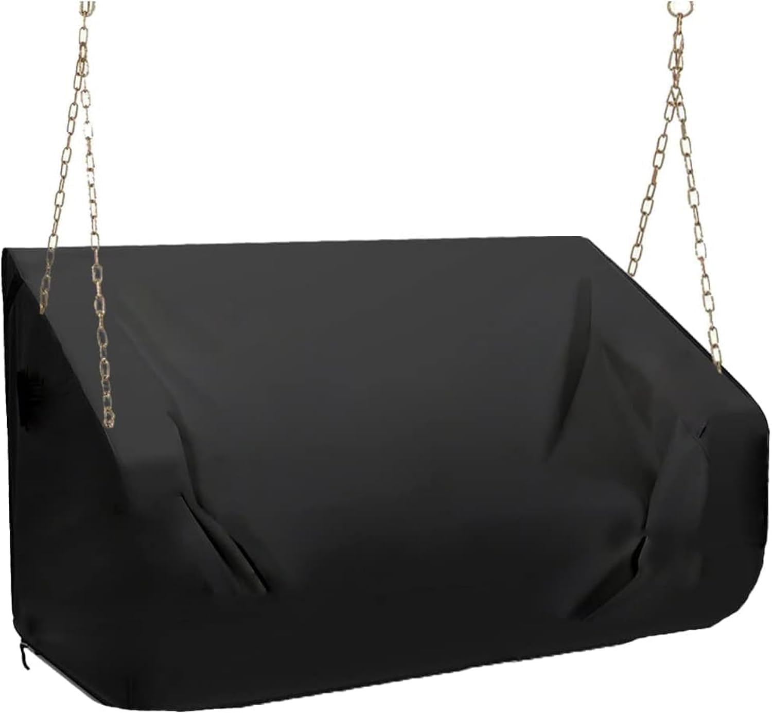 YHINGG porch swing cover front view protecting an outdoor swing from rain and sun