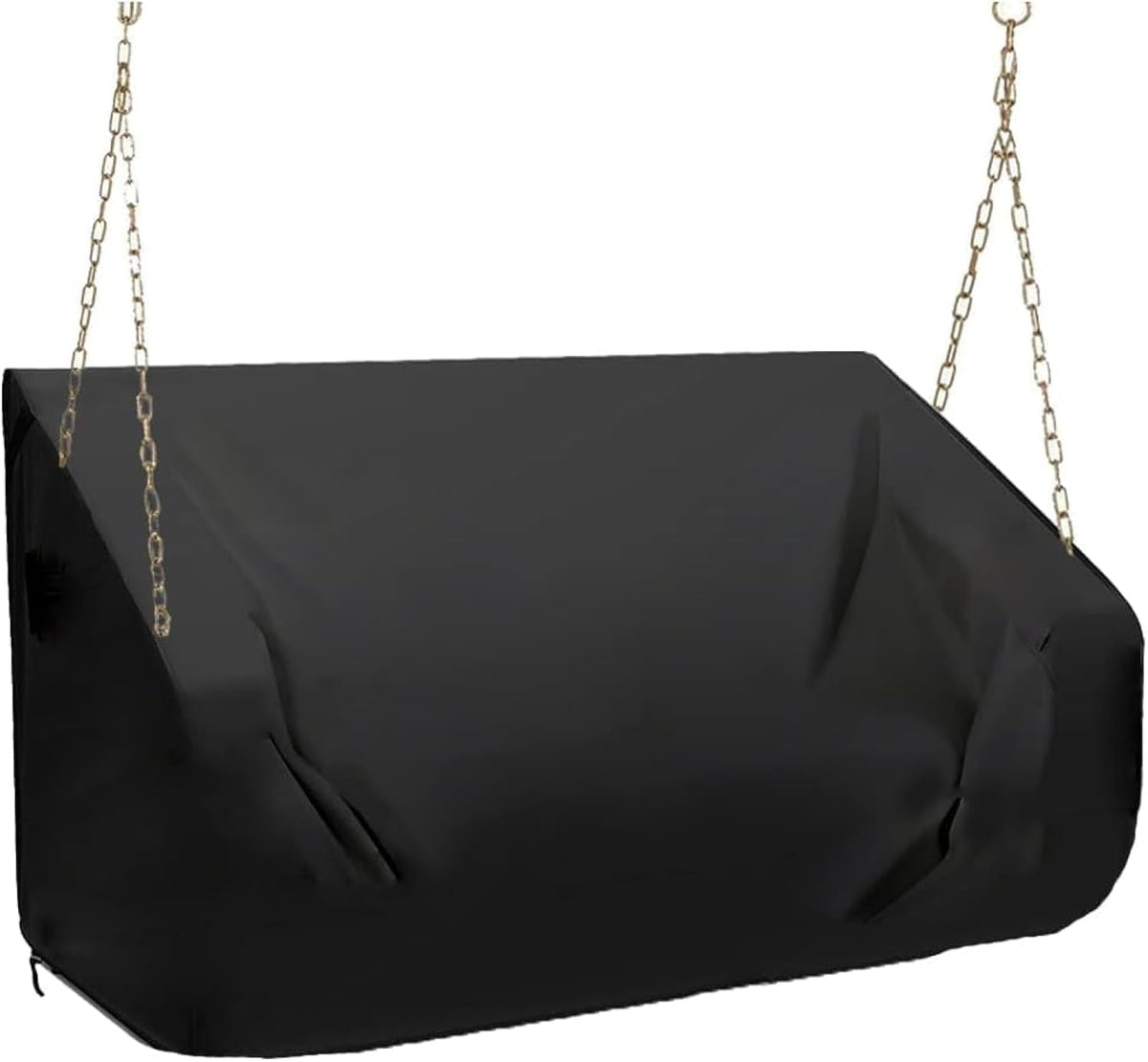 YHINGG porch swing cover front view protecting an outdoor swing from rain and sun