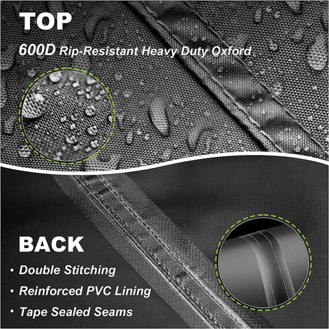 YHINGG 600D waterproof fabric shields swing from rain and snow.