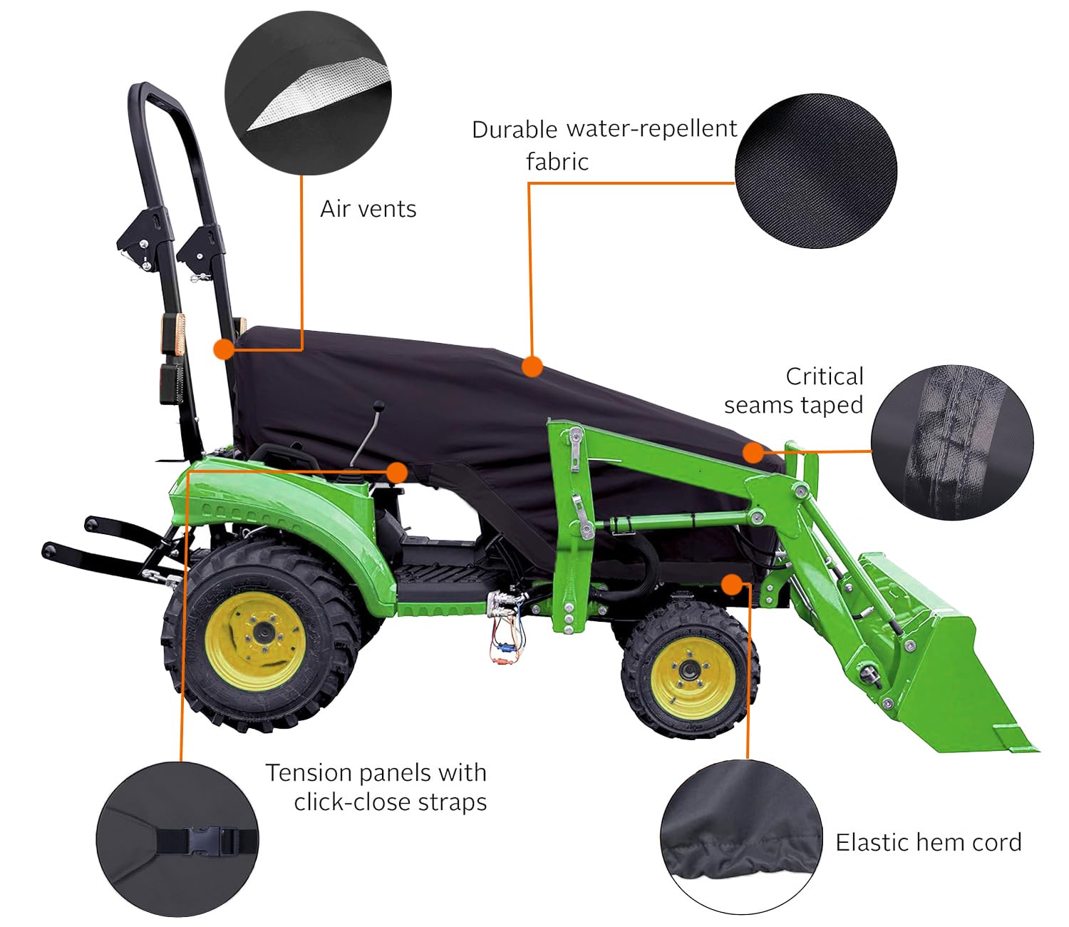 YHINGG cover fits John Deere and other brands