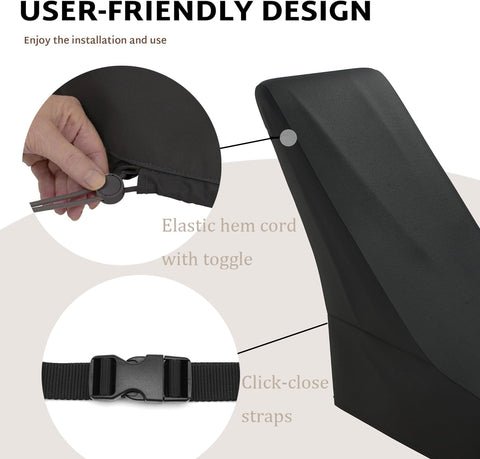 YHINGG windproof straps secure the cover during windy weather