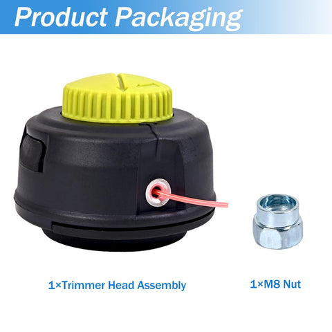YHJDC T35 quick-replace head with M8 nut for fast setup