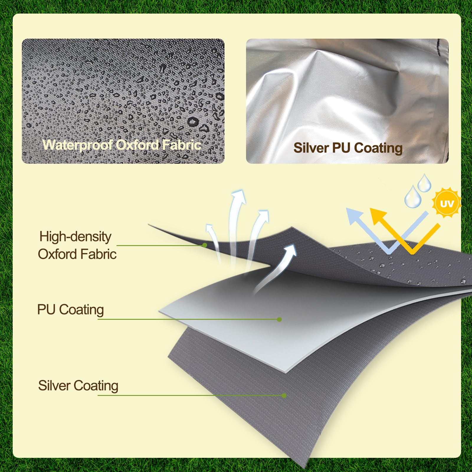 YHLOJIX waterproof zipper sealing out rain and moisture.