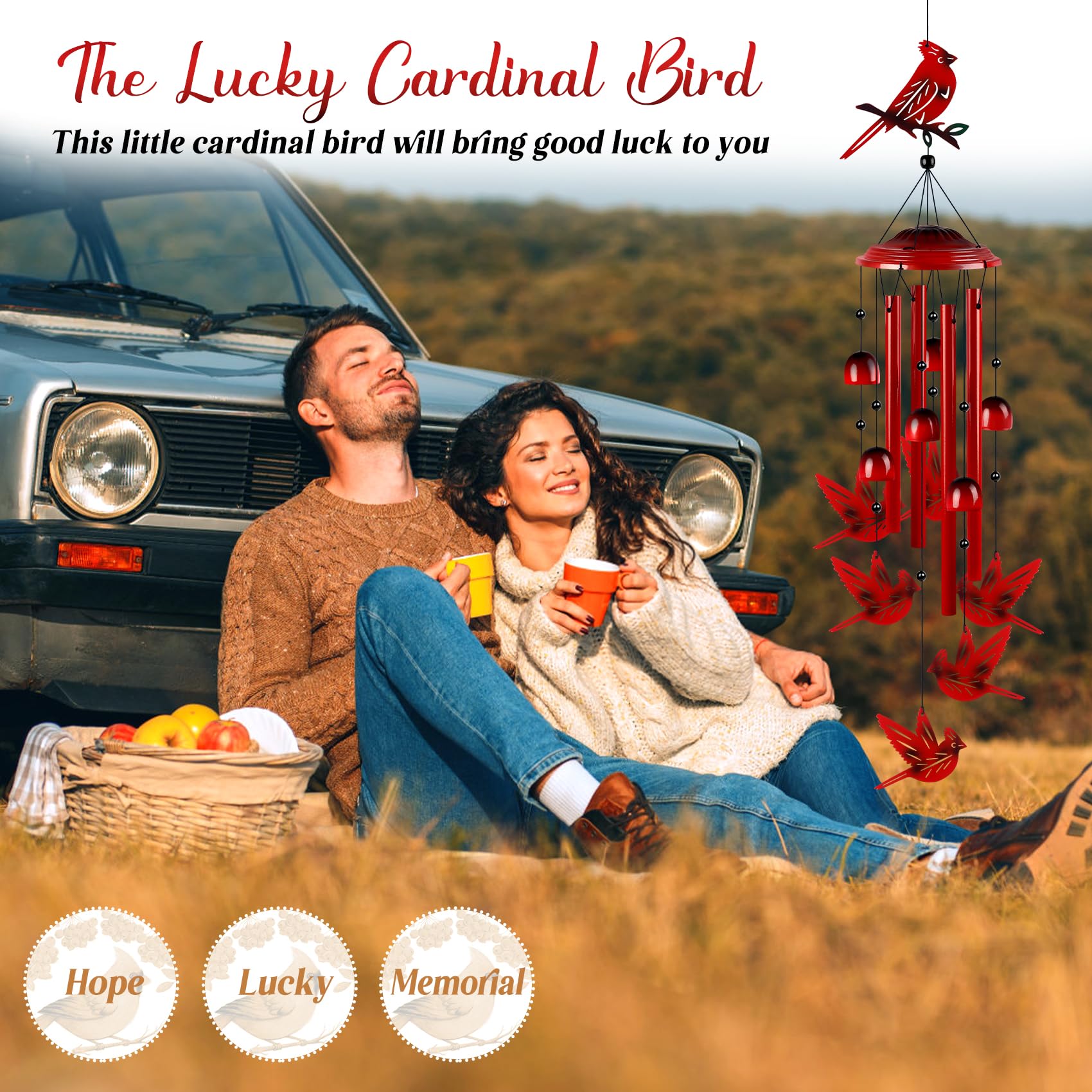 YHmall Chimes feature bells and tubes delivering soothing breeze melodies