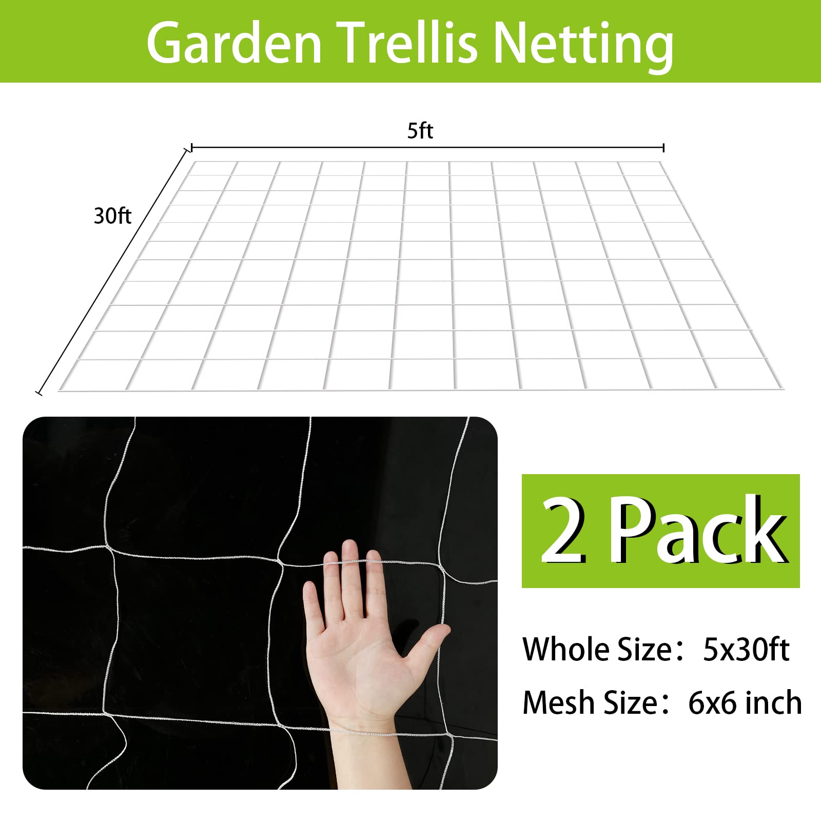 YHmall 50-pcs garden cable ties secure netting to supports.