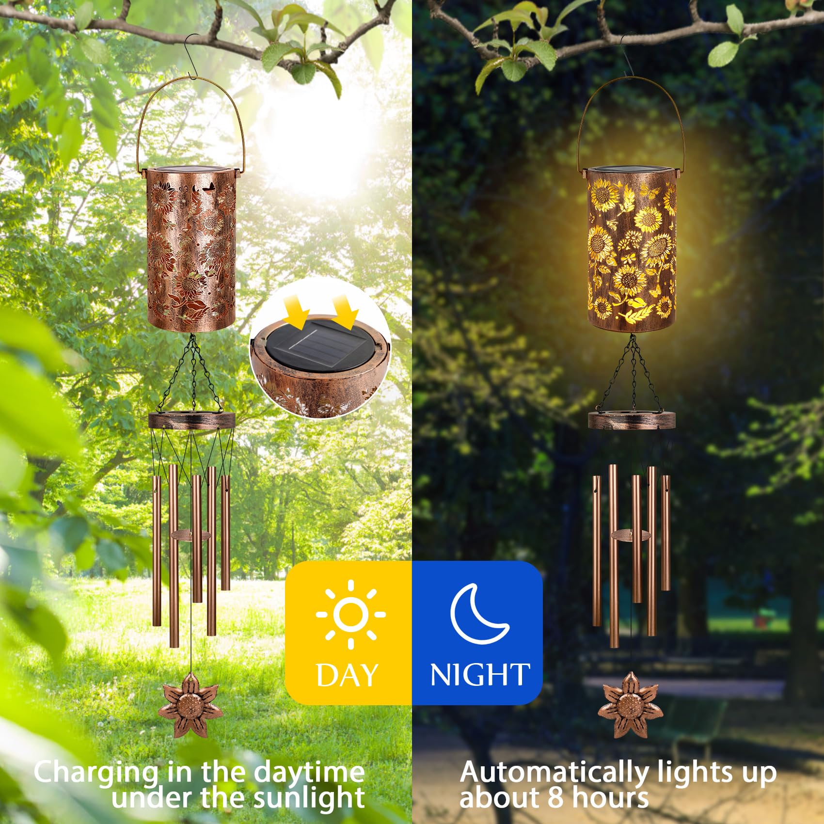 YHmall memorial wind chimes make a meaningful gift for mom, grandma, or teachers.