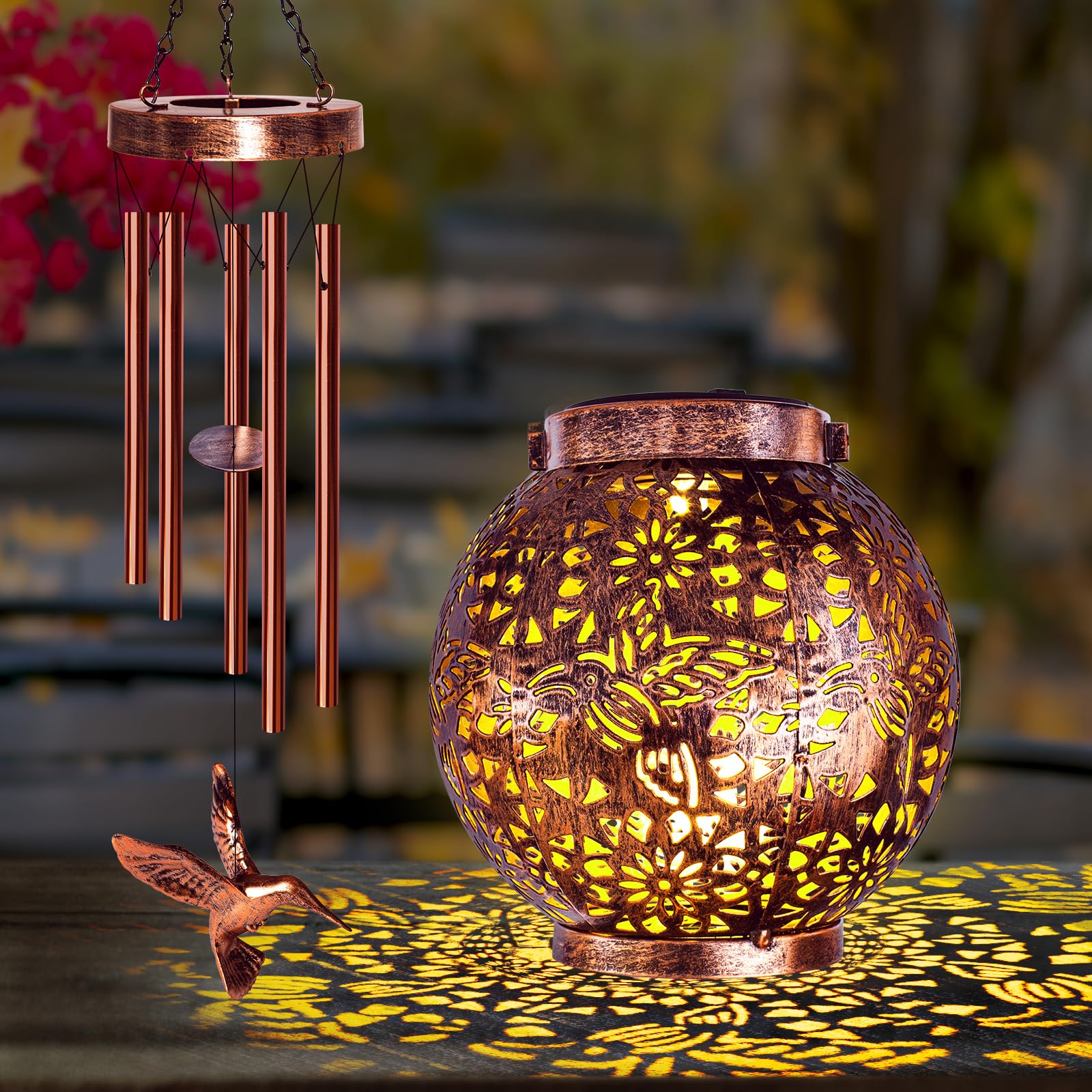 YHmall windchimes garden shadow-wall display creates atmosphere and decorative silhouettes.
