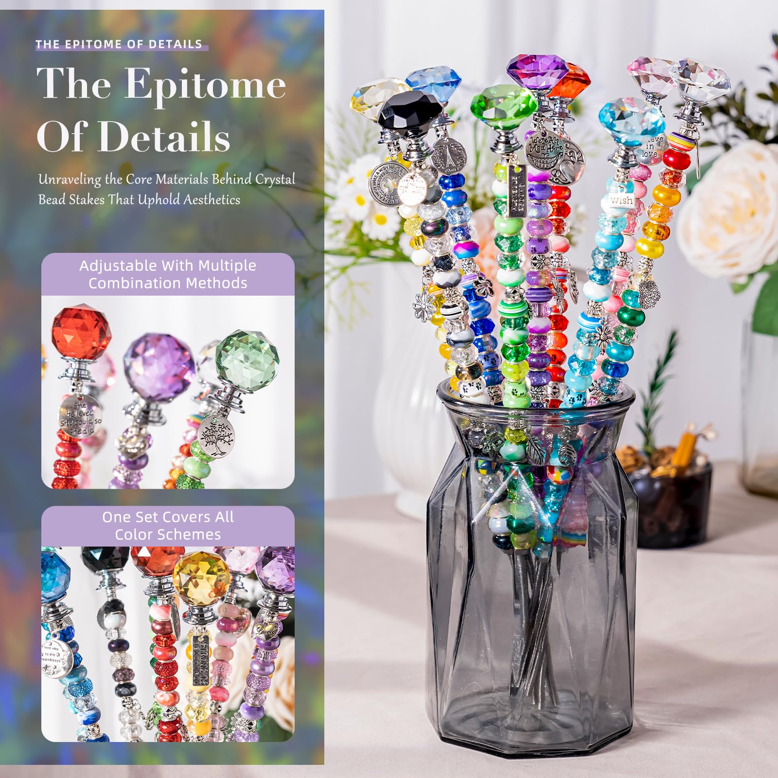 YHMQDU colorful craft beads and pendants arrive gift-ready for holidays and parties.