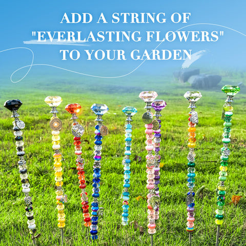 YHMQDU large-hole beads make easy, customizable garden decorations for seasonal displays.
