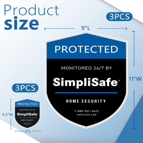 YHMYOALU window stickers for SimpliSafe, peel-and-stick convenience.